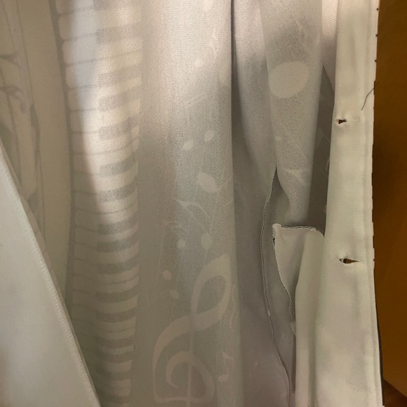 3/4 length Novelty Party Jacket “Music” Tag says XL but more like a large. New - Picture 4 of 5